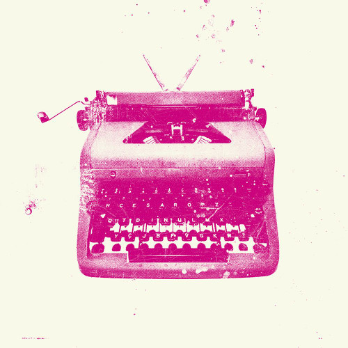 Pink Typewriter Poster Print - JB Hall