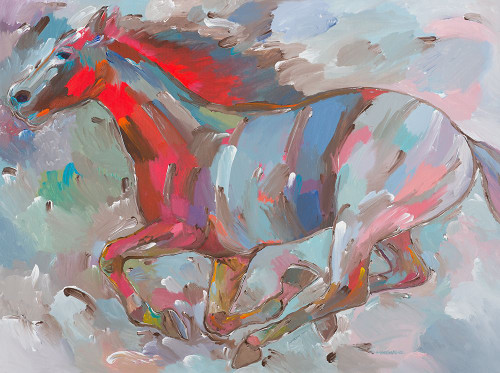 Fiery Runner Poster Print - Hooshang Khorasani