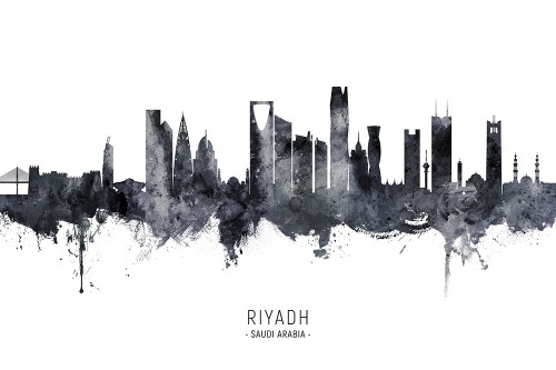 Riyadh Saudi Arabia Skyline Poster Print - Michael Tompsett