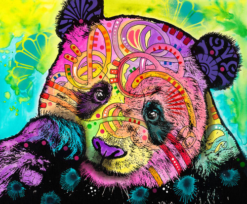 Psychedelic Panda Poster Print - Russo Collection Dean