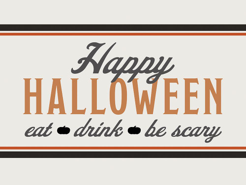Eat, Drink, Be Scary Poster Print - Portfolio Dogwood