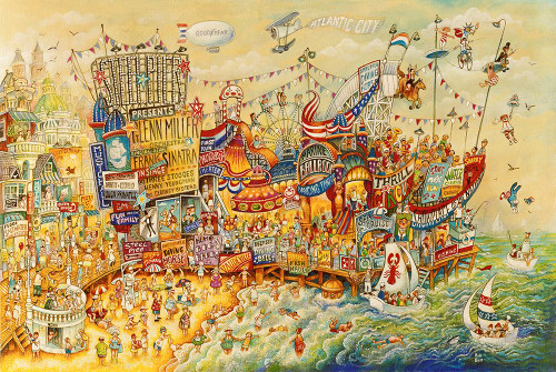 Steel Pier Memories Poster Print - Bill Bell