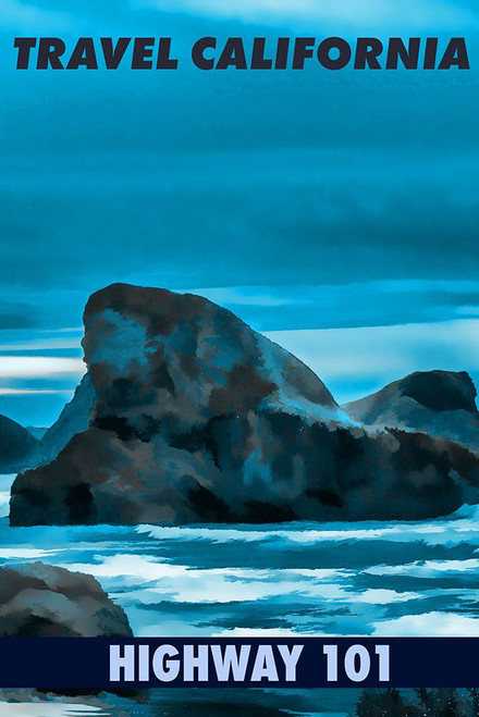 California Vintage Travel Poster Poster Print - Travel Posters Vintage