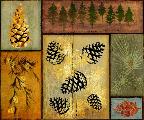 Pines and Oak I Poster Print - Licensing Studio Art