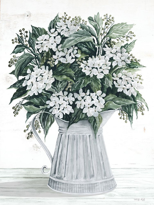 Hydrangea Pitcher Poster Print - Cindy Jacobs