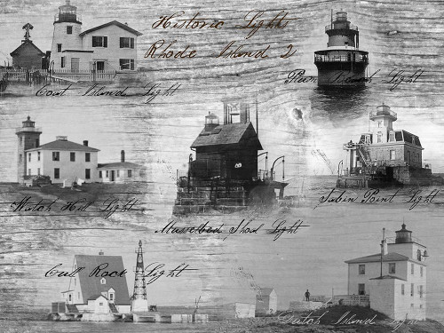 Historic Lights of Rhode Island 2 Poster Print - GST