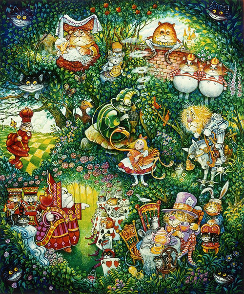 Alice In Pussycat Land Poster Print - Bill Bell