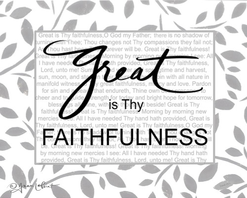 Great is Thy Faithfulness Poster Print - Annie LaPoint