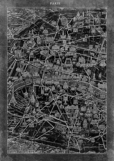 Paris Map Poster Print - ArtLab GI