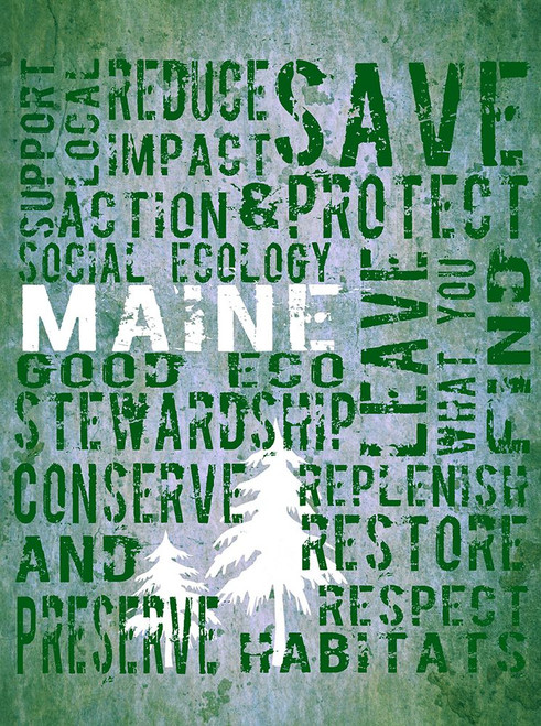 Sustain MAINE Poster Print - GST