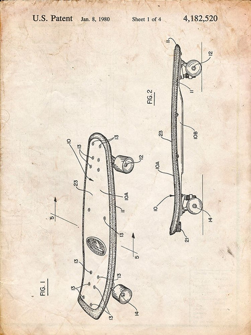 PP119-Vintage Parchment Setting Type Patent Poster Poster Print - Cole Borders
