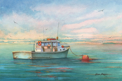 At Anchor Poster Print - Gene Rizzo