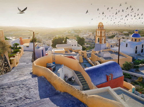 Santorini 1 Poster Print - Ben Heine