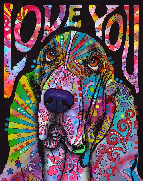 Love You Basset Poster Print - Russo Collection Dean Love You Basset Poster Print - Russo Collection Dean