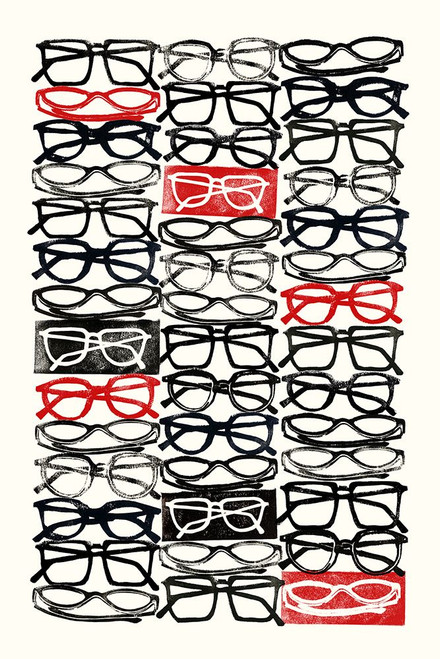 Stacked Eyeglasses 1 Poster Print - Studio NM