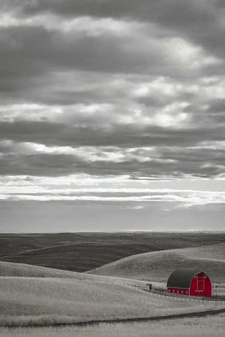 Palouse Red Barn Poster Print - Don Schwartz