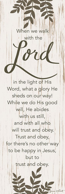 When We Walk with the Lord Poster Print - Annie LaPoint