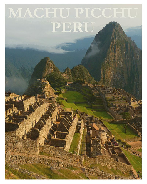 Machu Picchu Peru Travel Poster Poster Print - Travel Posters Vintage