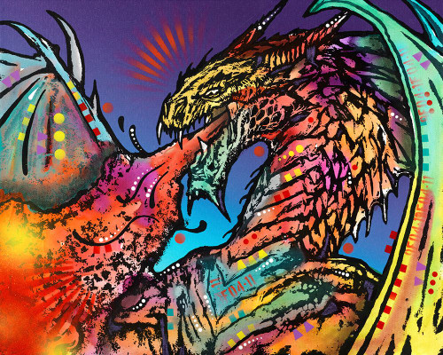 Dragon Fire Poster Print - Russo Collection Dean