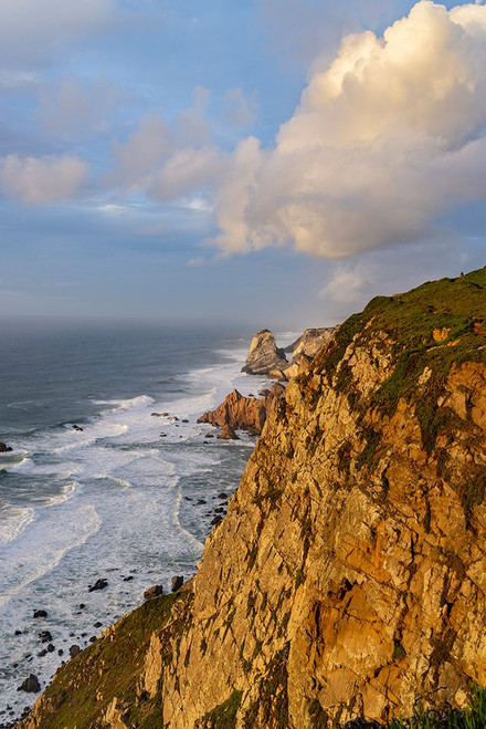 Dramatic seaside cliffs at Cabo do Roca in Colares-Portugal Poster Print - Chuck Haney