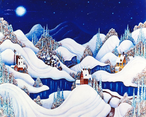 Marshmallow Winter Poster Print - Bill Bell