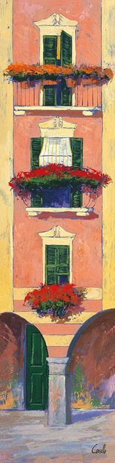 Balconi liguri III Poster Print - Daniela Corallo