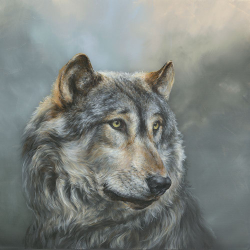 Wistful Wolf Poster Print - Dina Perejogina