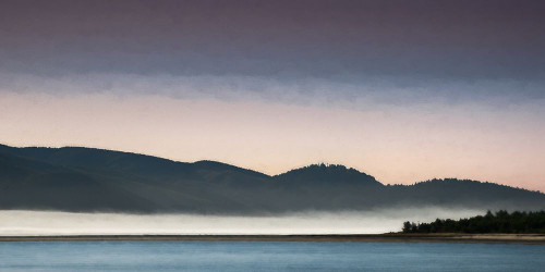 Sunrise on Netarts Bay Poster Print - Don Schwartz