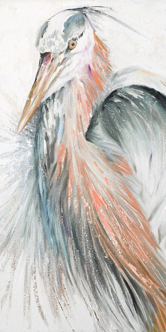 New Orange Heron II Poster Print - Patricia Pinto