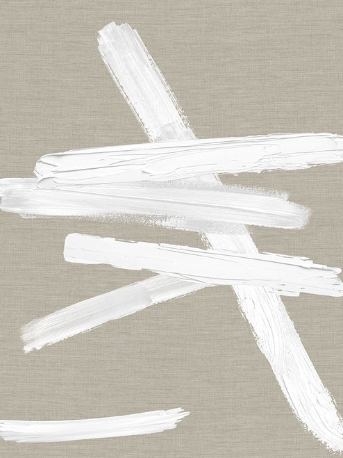 Crossroads White on Tan I Poster Print - Ellie Roberts