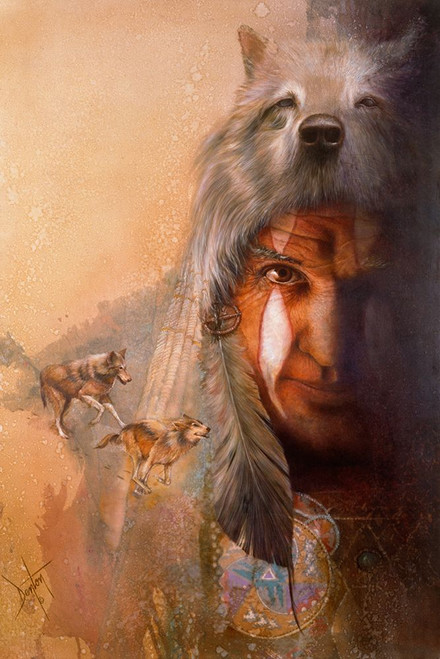 Wolf Tracks Poster Print - Denton Lund