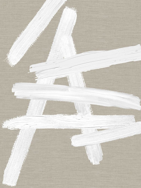 Crossroads White on Tan II Poster Print - Ellie Roberts