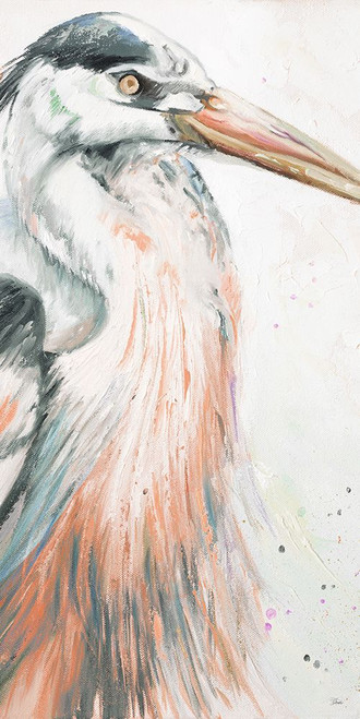 New Orange Heron I Poster Print - Patricia Pinto