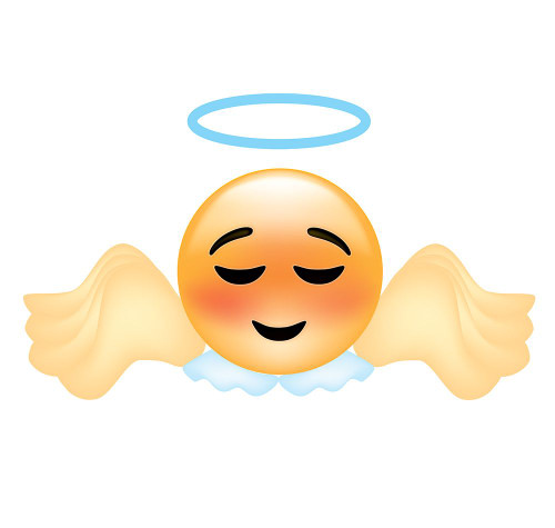 Emoji Angel Poster Print - Ali Lynne