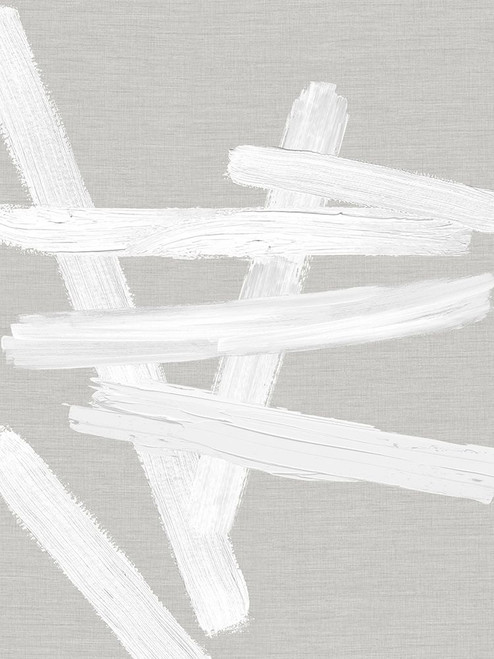 Crossroads White on Gray IV Poster Print - Ellie Roberts