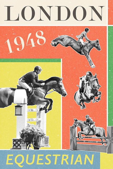 London Equestrian 1948 Poster Print - Studio SEA