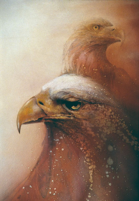 Crimson Eagles Poster Print - Denton Lund