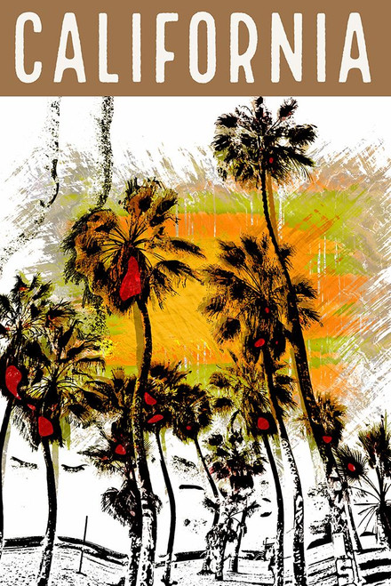 California Travel Poster Poster Print - Travel Posters Vintage