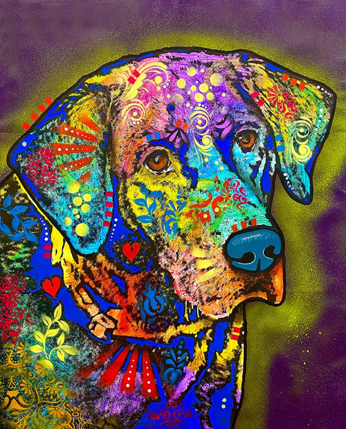 A Thoughtful Lab Poster Print - Dean Russo