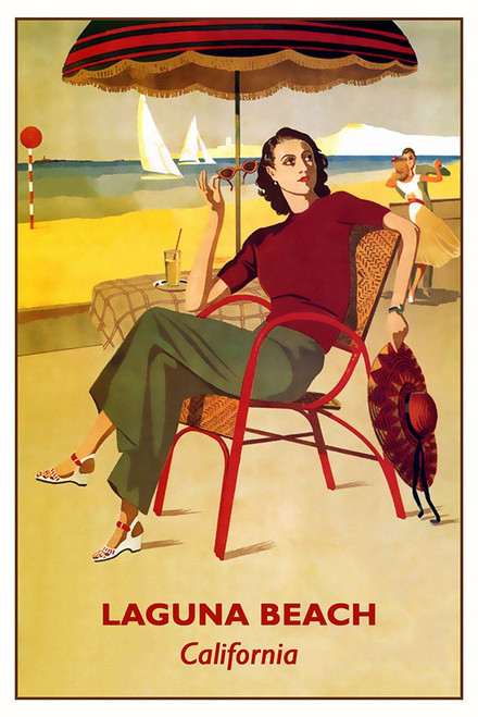 Laguna Beach-California Vintage Travel Poster Print - Travel Posters Vintage