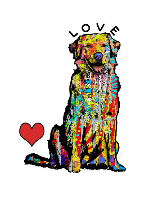 Love Golden Poster Print - Dean Russo