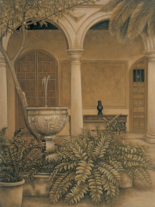 In the Courtyard Poster Print - David Parks