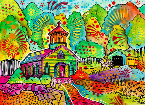 Deans Sunday Worship Poster Print - Dean Russo