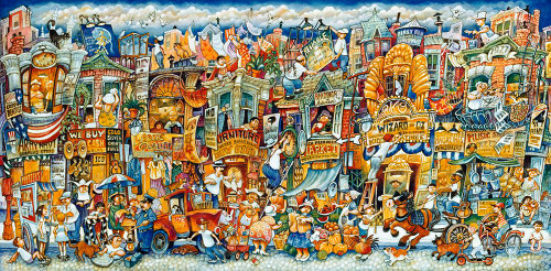 Street Scene Poster Print - Bill Bell
