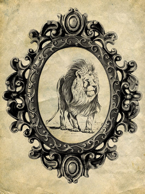 Framed Lion Poster Print - Studio SEA
