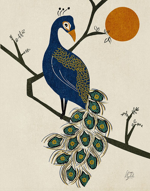 Vintage Peacock Poster Print - Erum Khalili