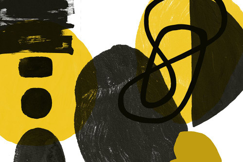 Simple Shapes, Geometric Shapes Composition II Poster Print - Irena Orlov