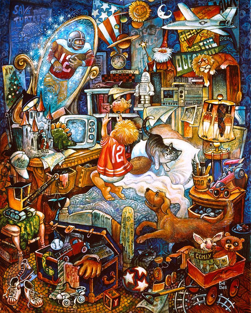 Superboy Poster Print - Bill Bell