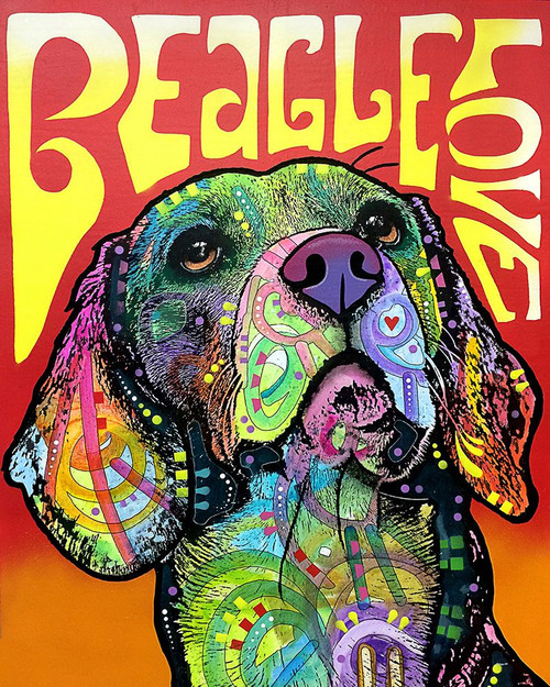 Beagle Love Poster Print - Russo Collection Dean