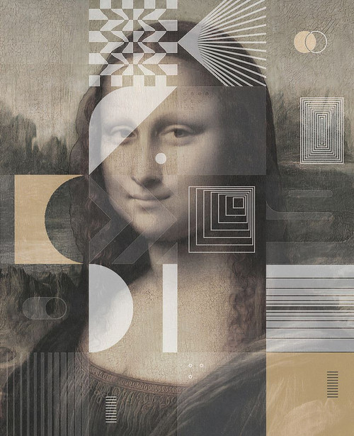 Mona Lisa by Leonardo Da Vinci, With a Touch of Modern Poster Print - Irena Orlov
